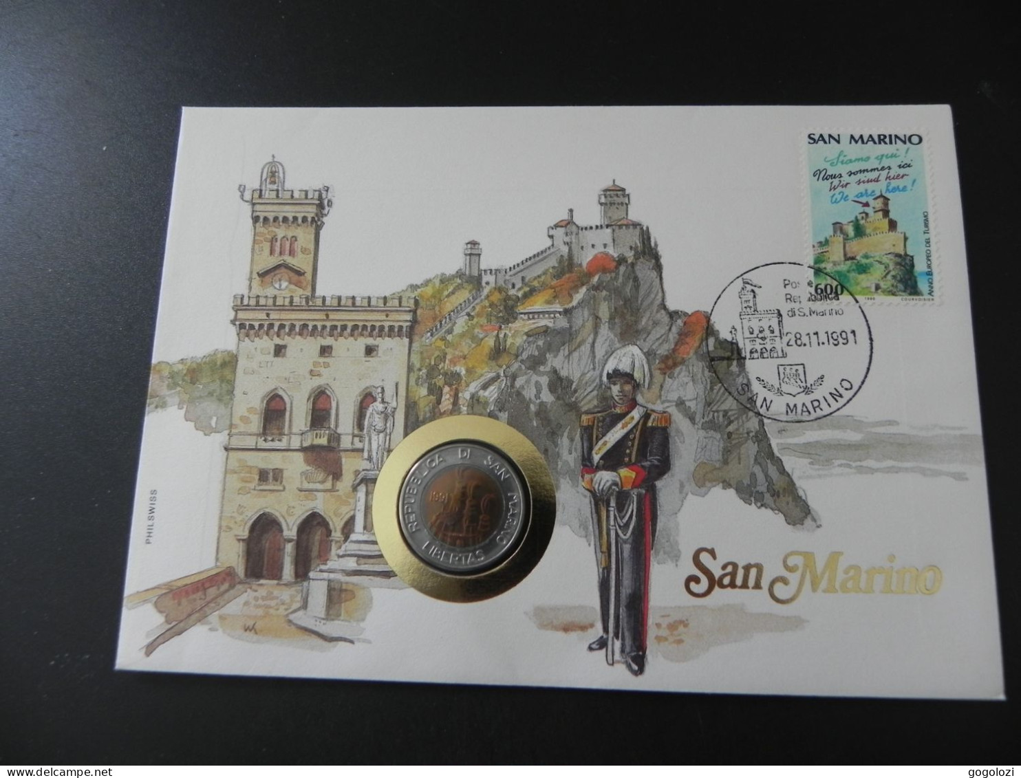 San Marino 500 Lire 1991 - Numis Letter 1991 - Saint-Marin