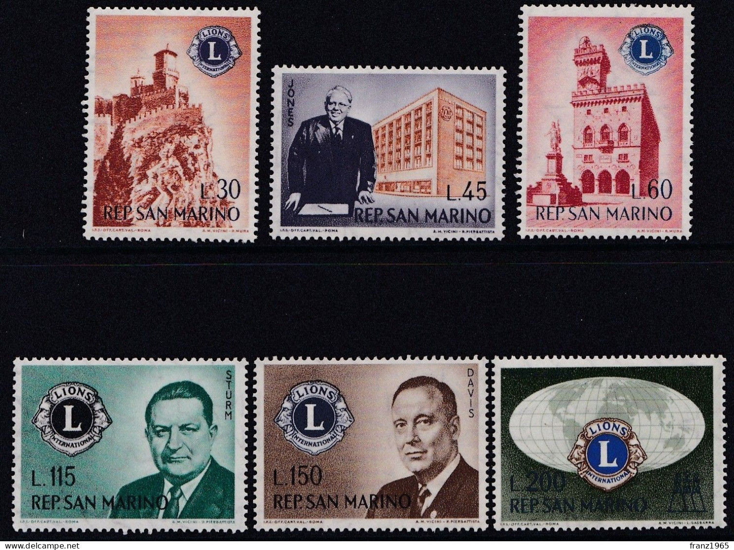 Lions Club - 1960 - Unused Stamps