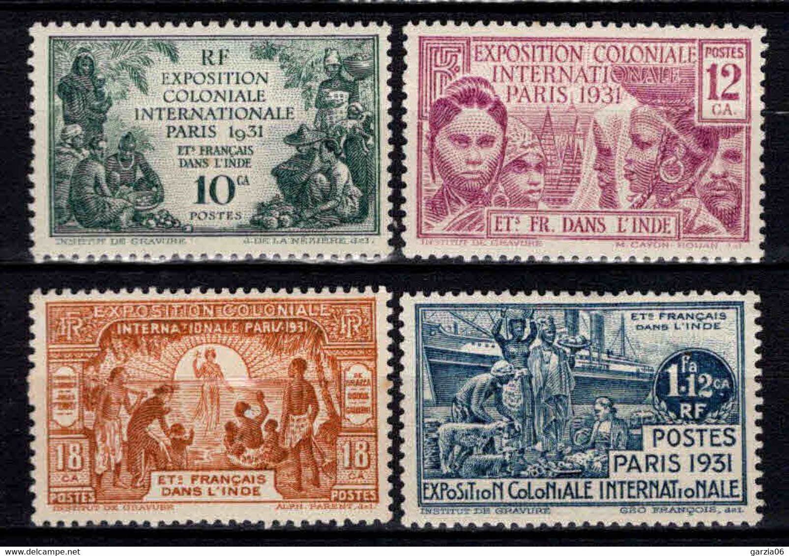 Inde - 1931 -  Exposition Coloniale De Paris - N° 105 à 109 - Neuf * - MLH - Nuevos