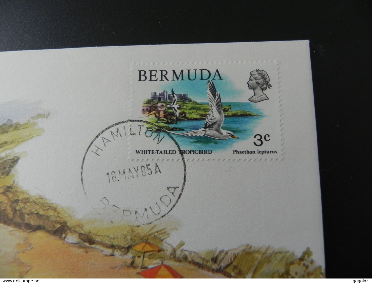 Bermuda 25 Cents 1985 - Numis Letter 1985 - Bermudas