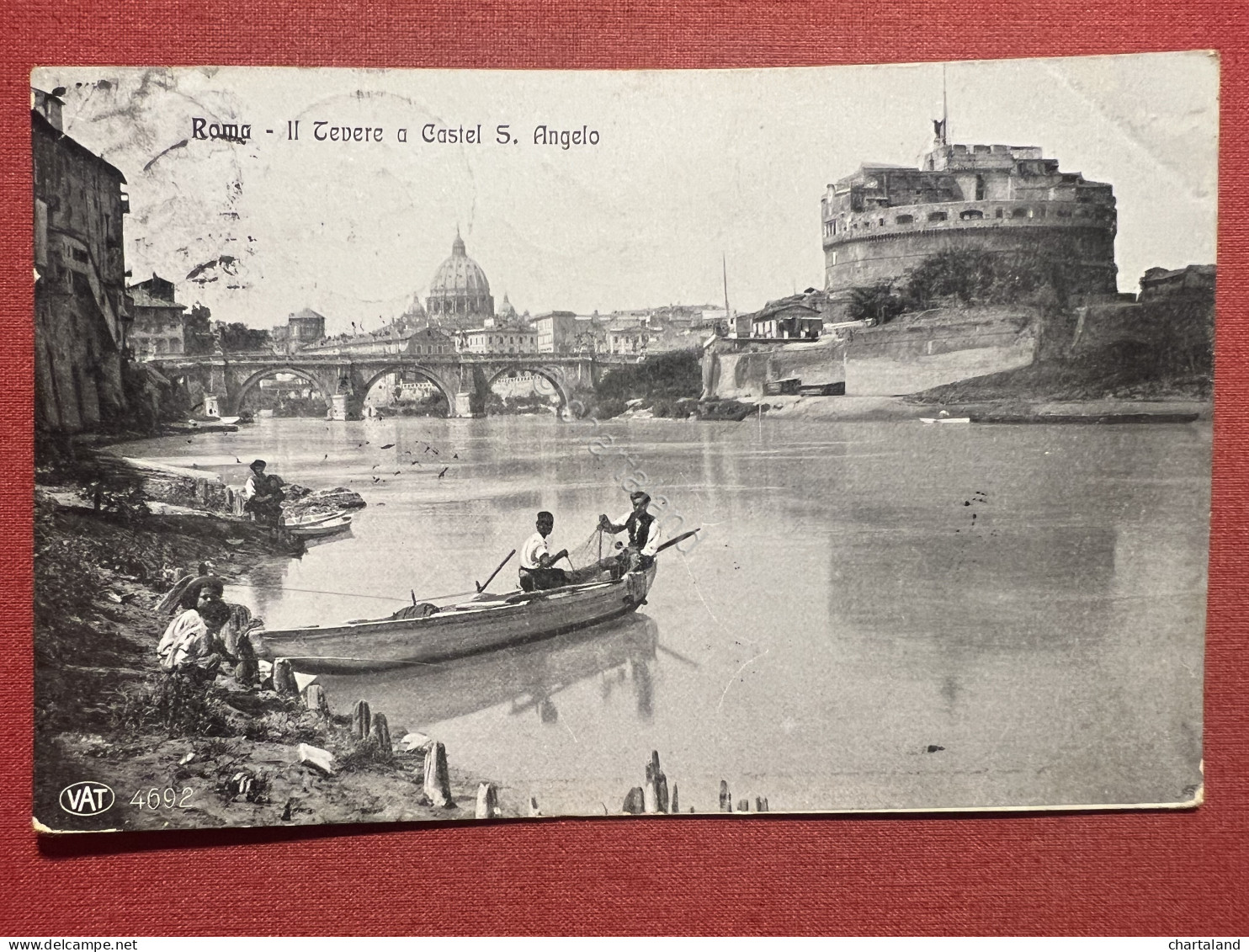 Cartolina - Roma - Il Tevere A Castel S. Angelo - 1910 - Sonstige & Ohne Zuordnung