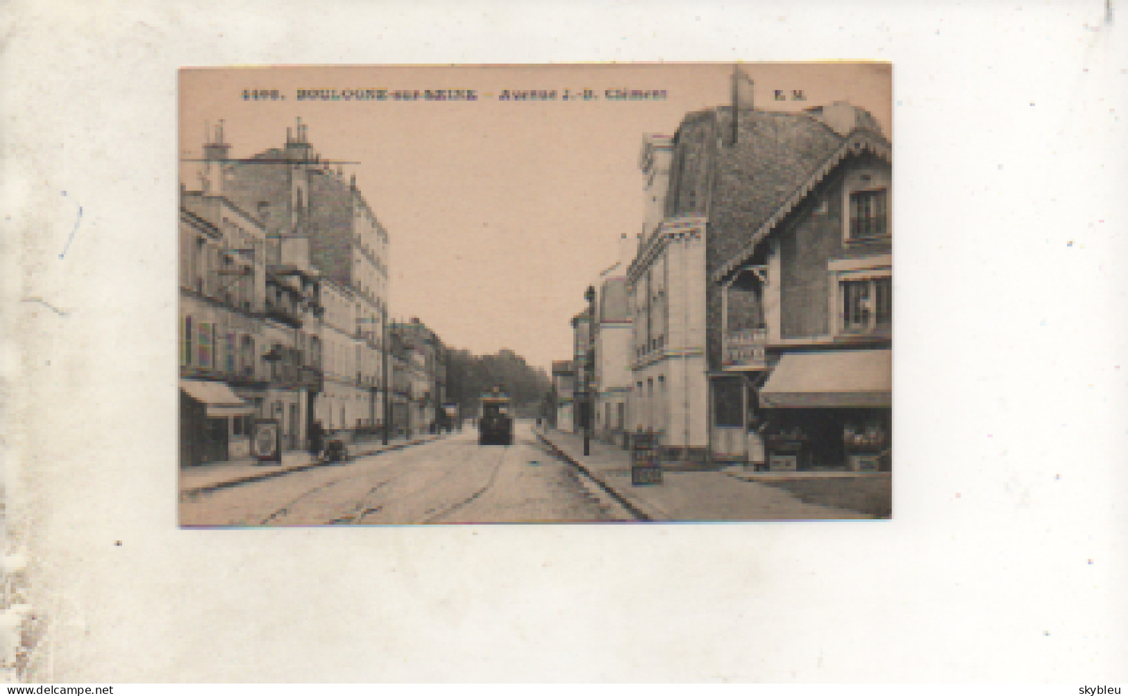 92. CPA - BOULOGNE SUR SEINE - Le Port - Bateaux - Péniches - 1907 - Scan Du Verso - - Boulogne Billancourt