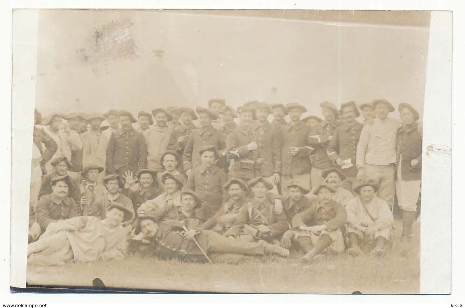 CPA Carte Photo De Soldats Du 13° (sur Le Col De Certains)   Guerre 1914-1918 - Guerra 1914-18