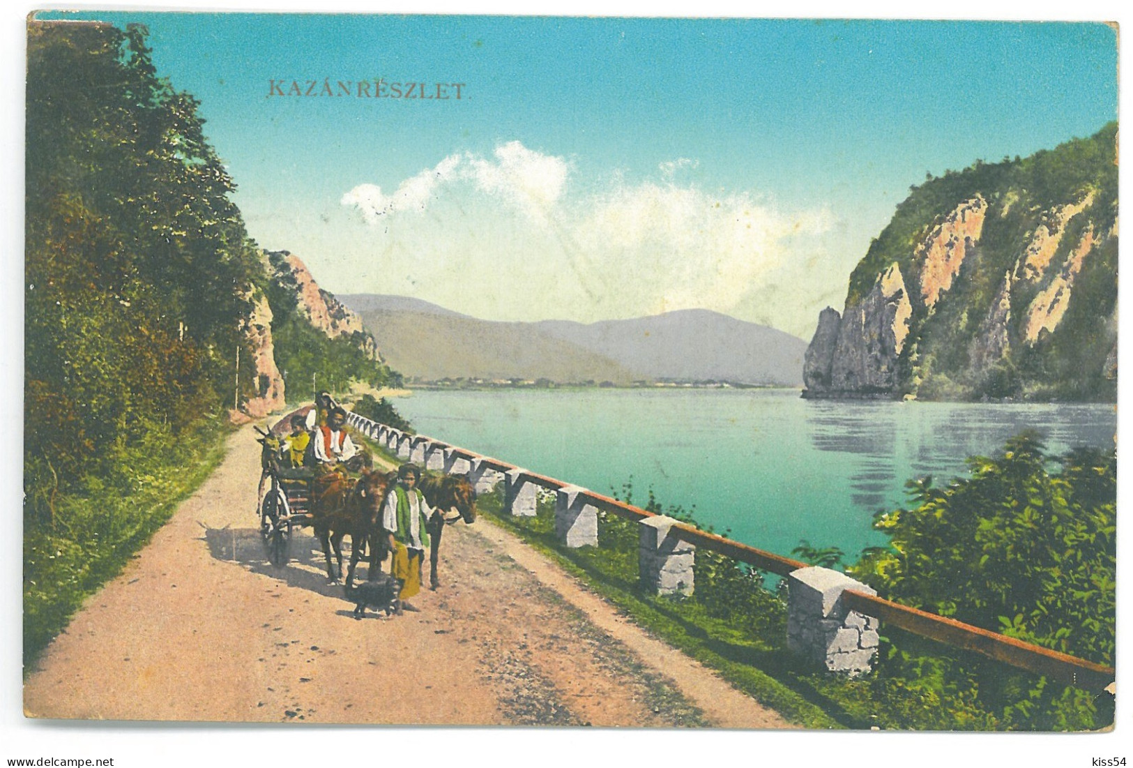 RO 87 - 25074 ORSOVA, Danube Kazan, Romania - Old Postcard, CENSOR - Used - 1916 - Roemenië