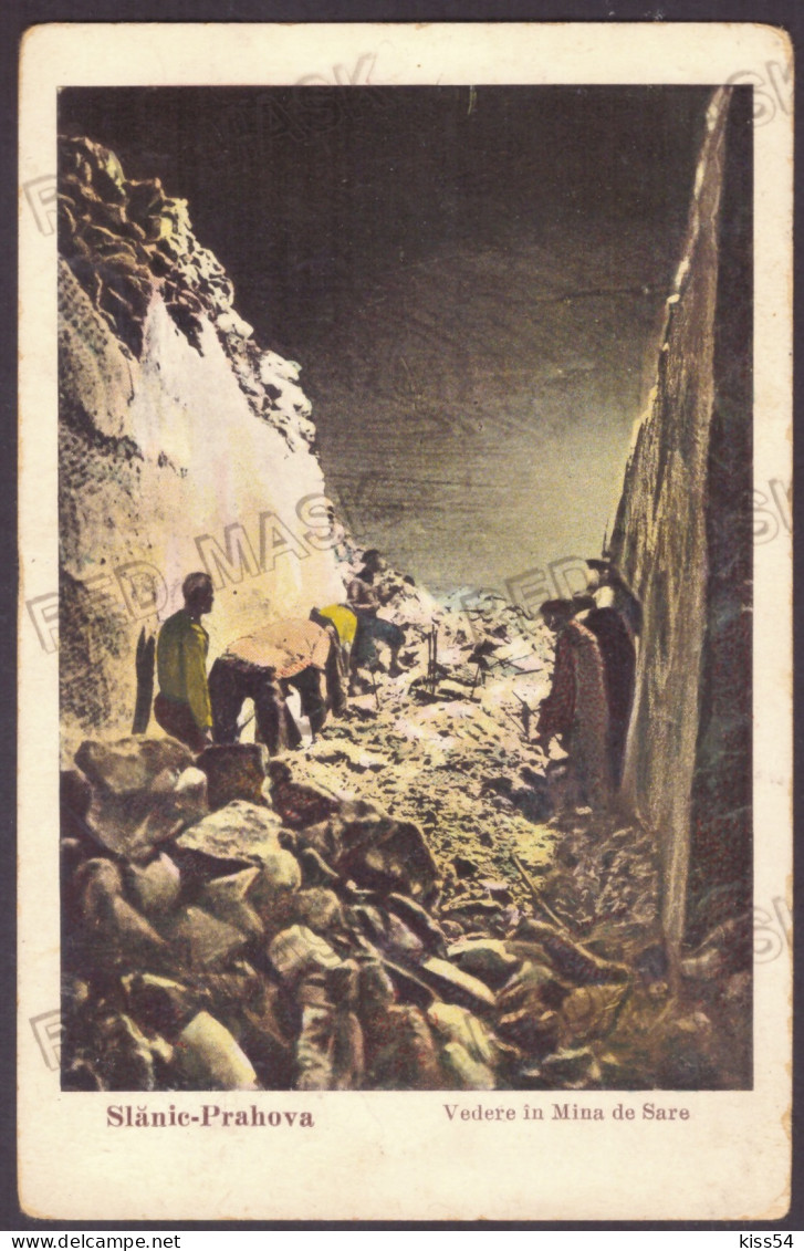 RO 87 - 25036 SLANIC PRAHOVA, Salt Mine, Romania - Old Postcard - Used - 1934 - Romania