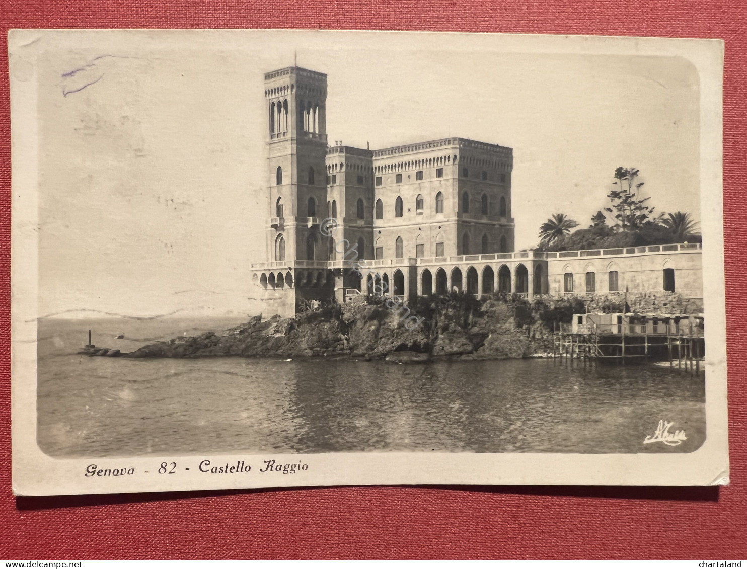 Cartolina - Genova - Castello Raggio - 1934 - Genova (Genua)