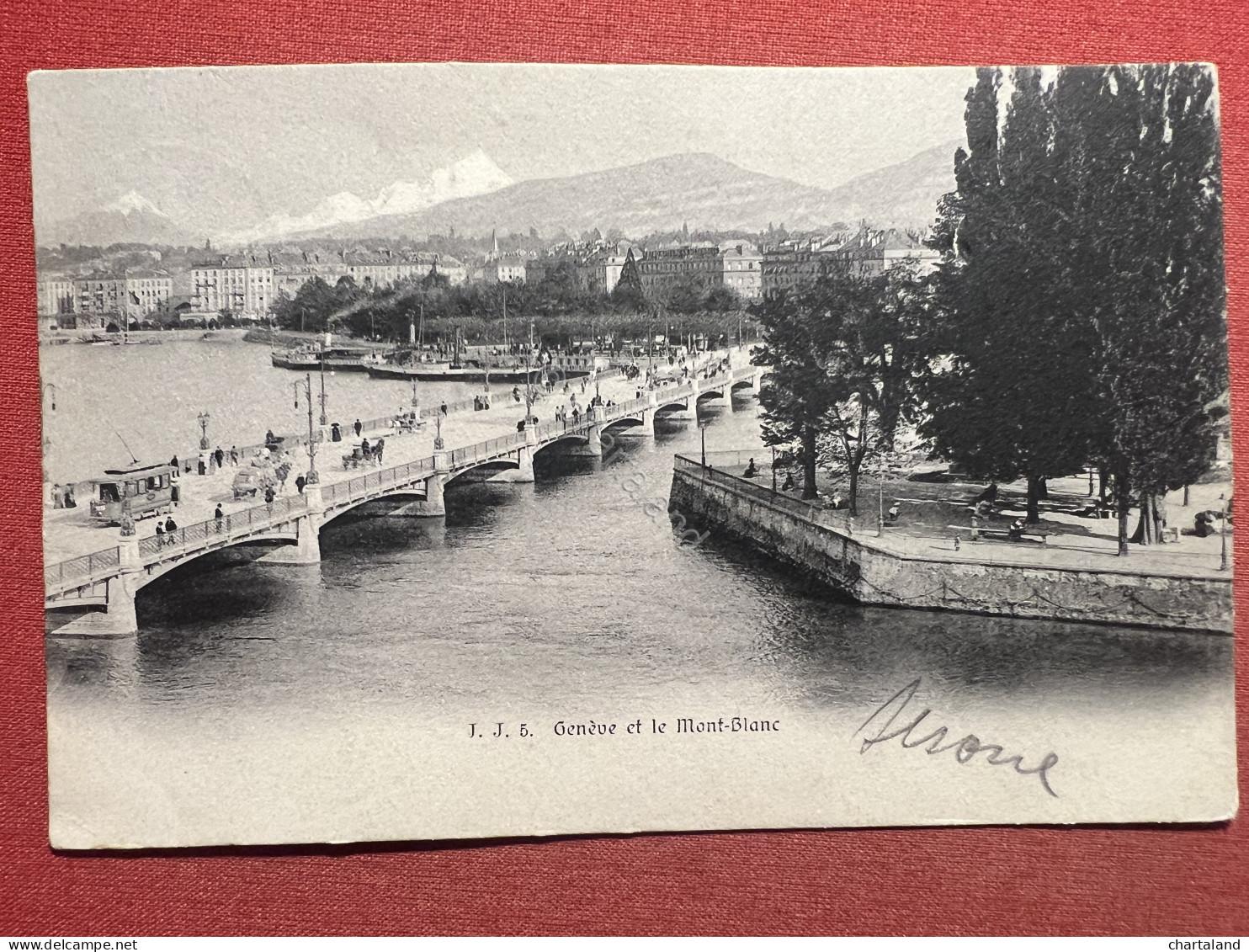 Cartolina - Switzerland - Genève Et Le Mont-Blanc - 1905 - Non Classés