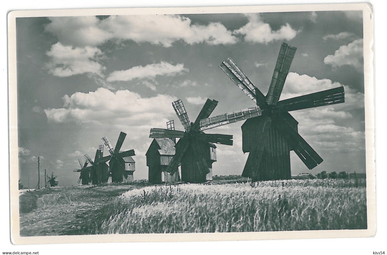 MOL 2 - 13595 WINDMILLS IN BESSARABIA, Moldova - Old Postcard, Real PHOTO - Unused - Moldawien (Moldova)