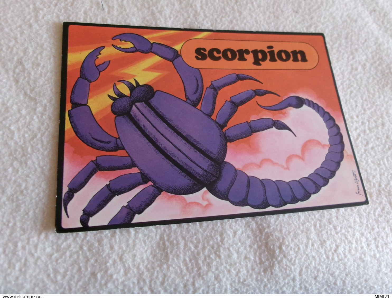 BELLE ILLUSTRATION ASTROLOGIE "LE SCORPION" ....SIGNE JACQUES DIGOUT - Other & Unclassified