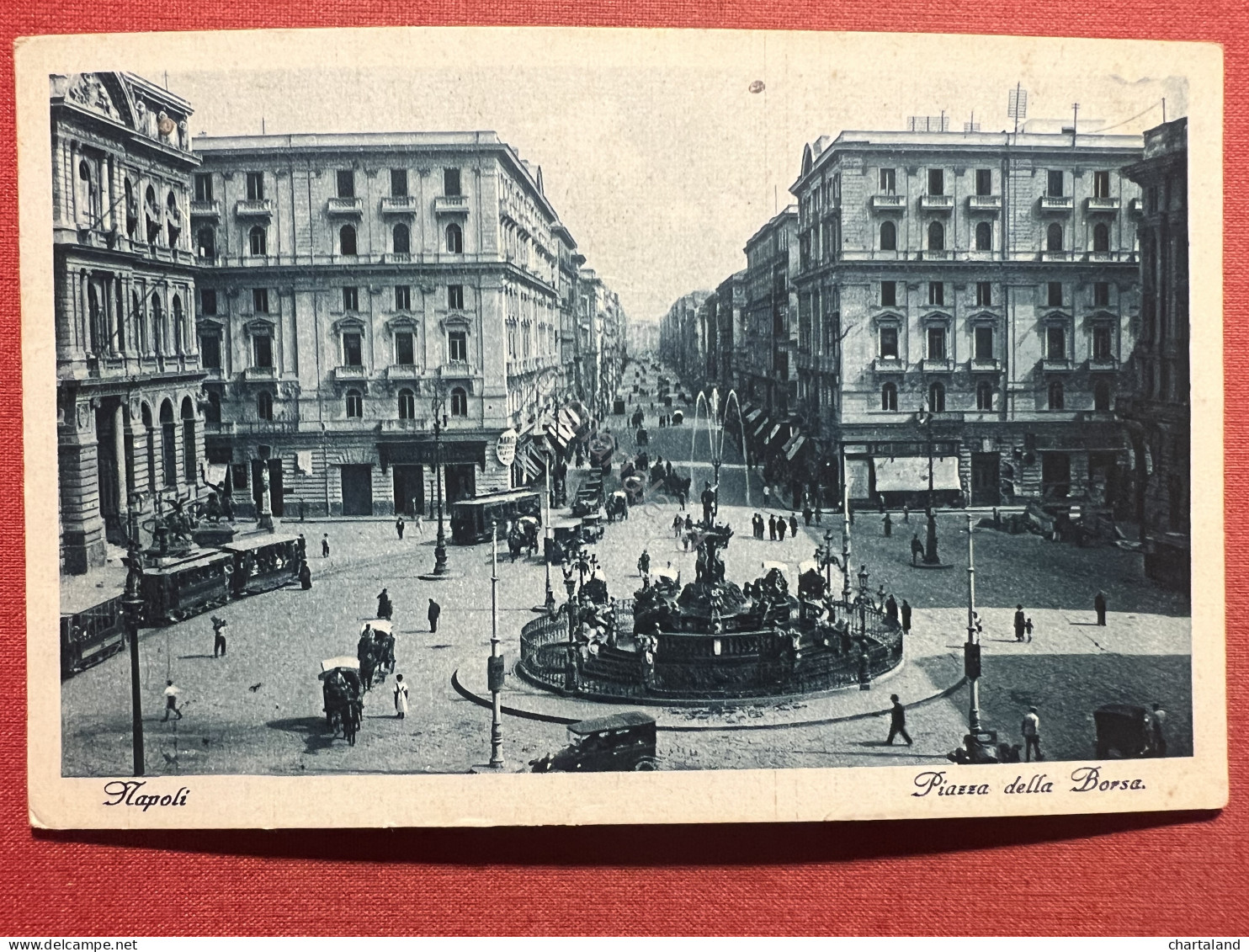 Cartolina - Napoli - Piazza Della Borsa - 1932 - Napoli (Naples)