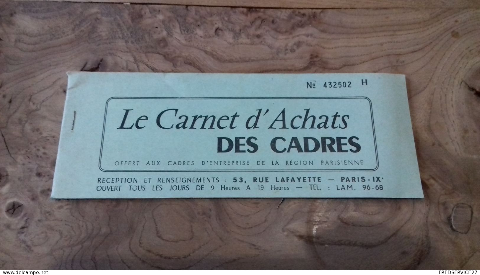 236/ LE CARNET D ACHATS DES CADRES  ANCIEN COMPLET JALMAIS SERVIS ??? - Non Classés