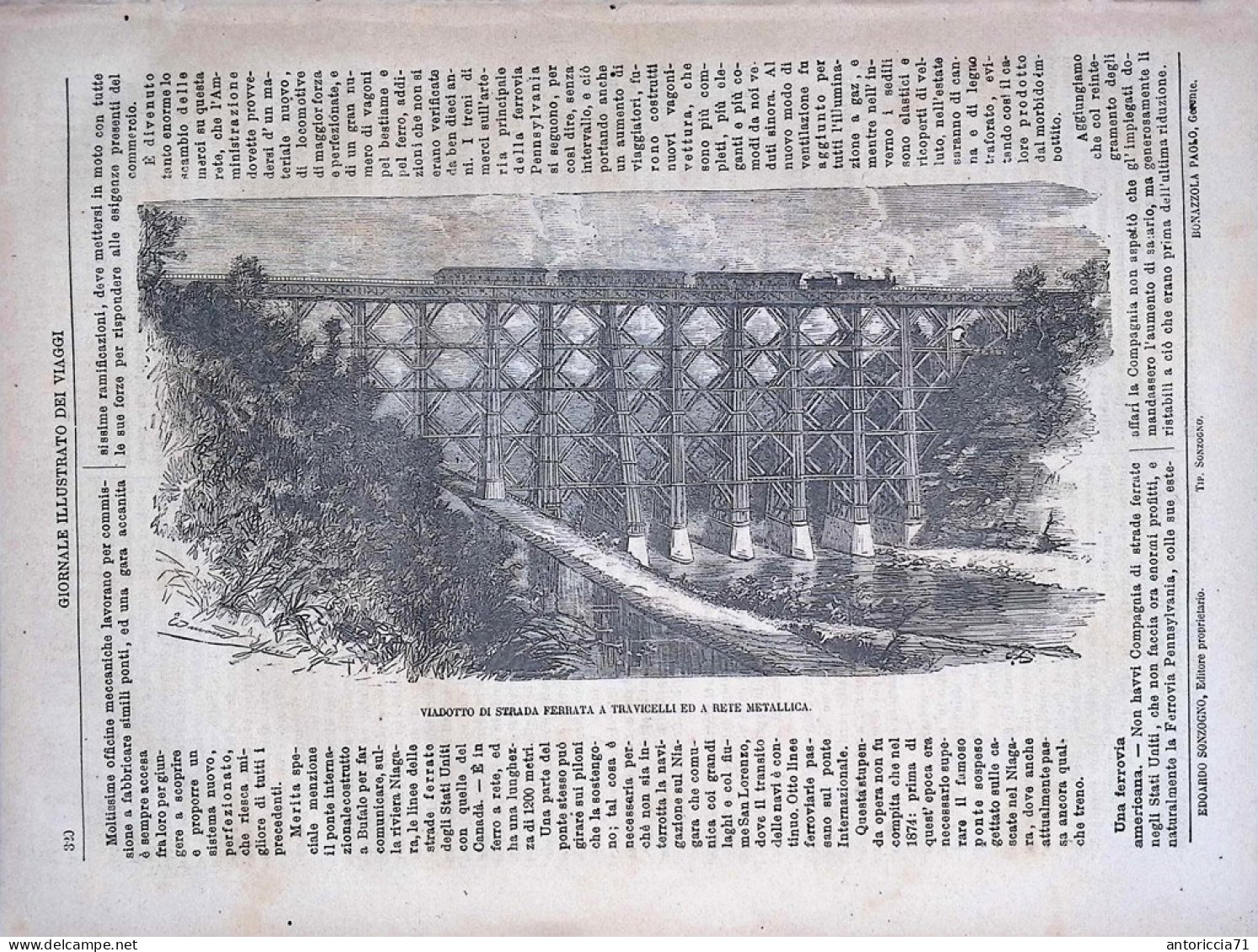 Giornale Illustrato Dei Viaggi 3 Giugno 1880 Garnier Colburn Utah Ferrovie Reti - Voor 1900