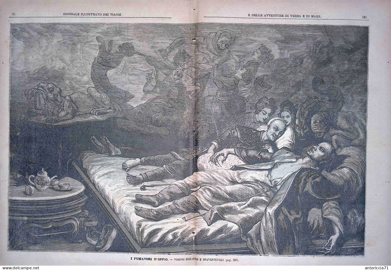 Giornale Illustrato Dei Viaggi 10 Giugno 1880 Fumatori Di Oppio Nord Est Africa - Vor 1900