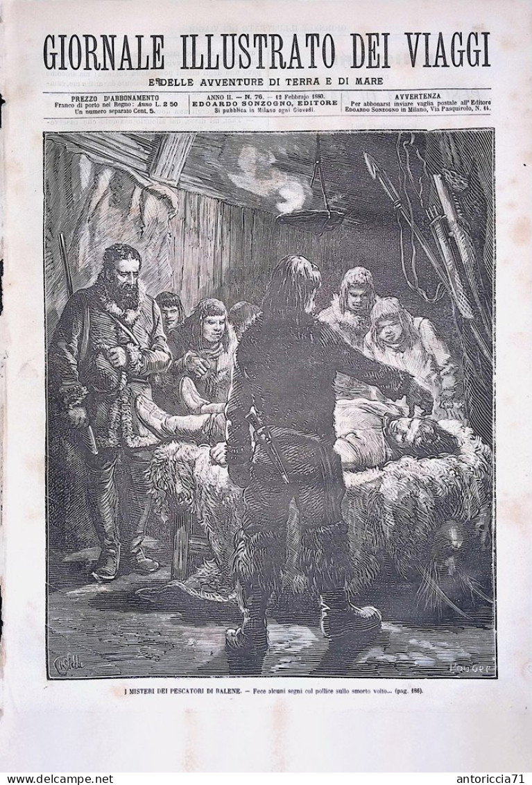Giornale Illustrato Dei Viaggi 12 Febbraio 1880 Topi Di Norvegia Spedizione Vega - Vor 1900