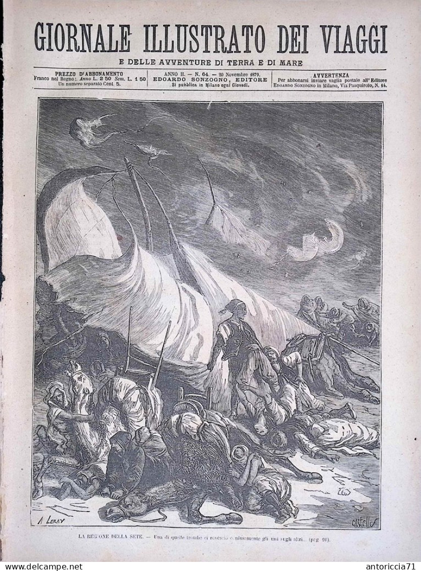 Giornale Illustrato Dei Viaggi 20 Novembre 1879 Timbuctù Regione Di Sete Balena - Voor 1900