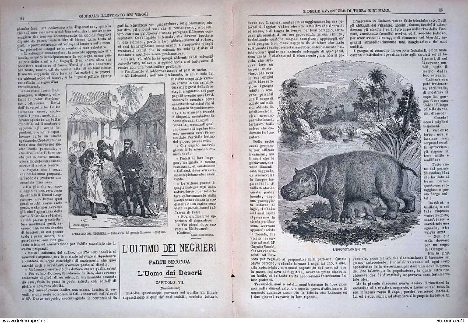 Giornale Illustrato Dei Viaggi 13 Novembre 1879 Australia Traffico Schiavi Asia - Avant 1900