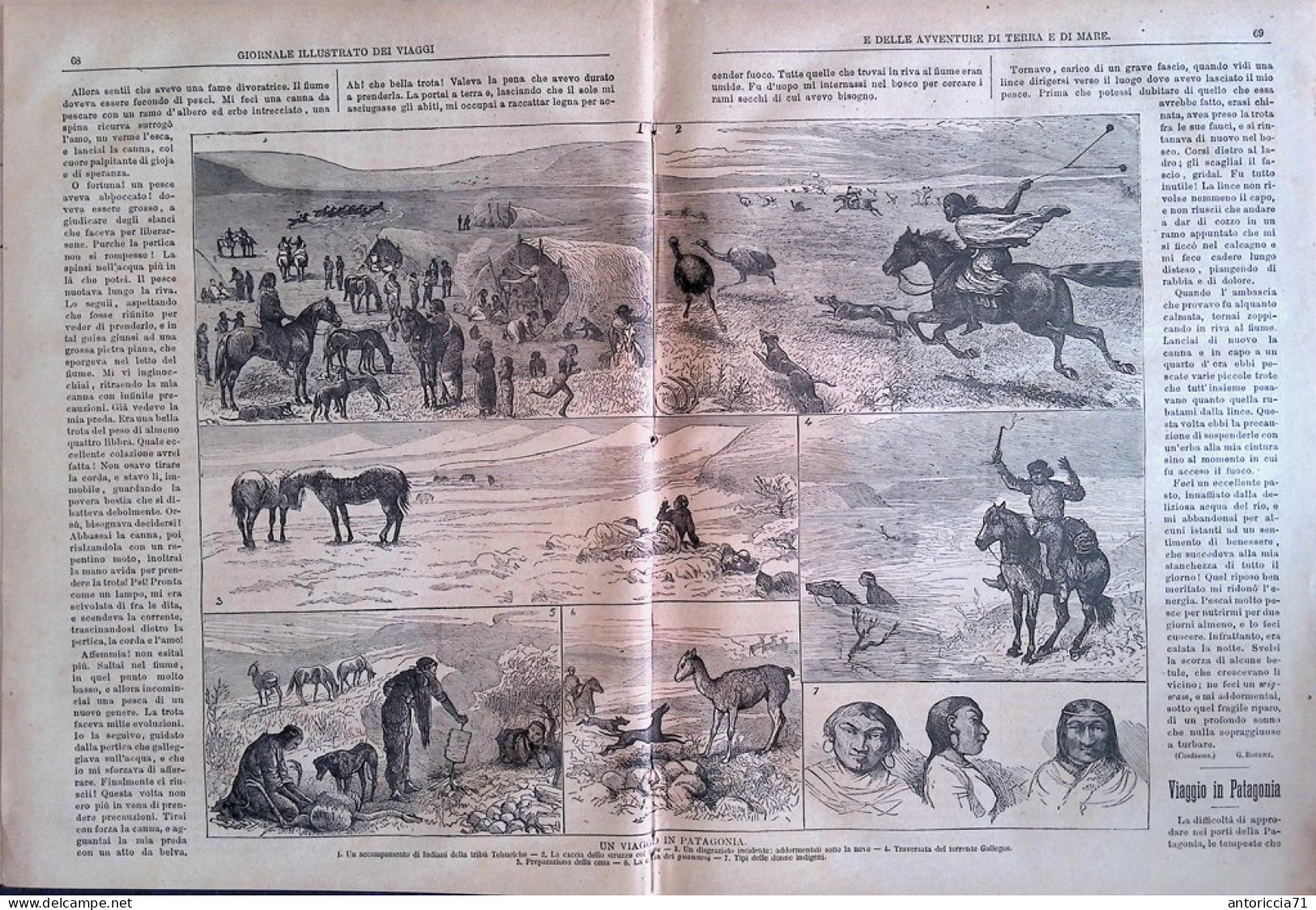 Giornale Illustrato Dei Viaggi 30 Ottobre 1879 Disseppellitori Cadaveri Pellaghi - Before 1900