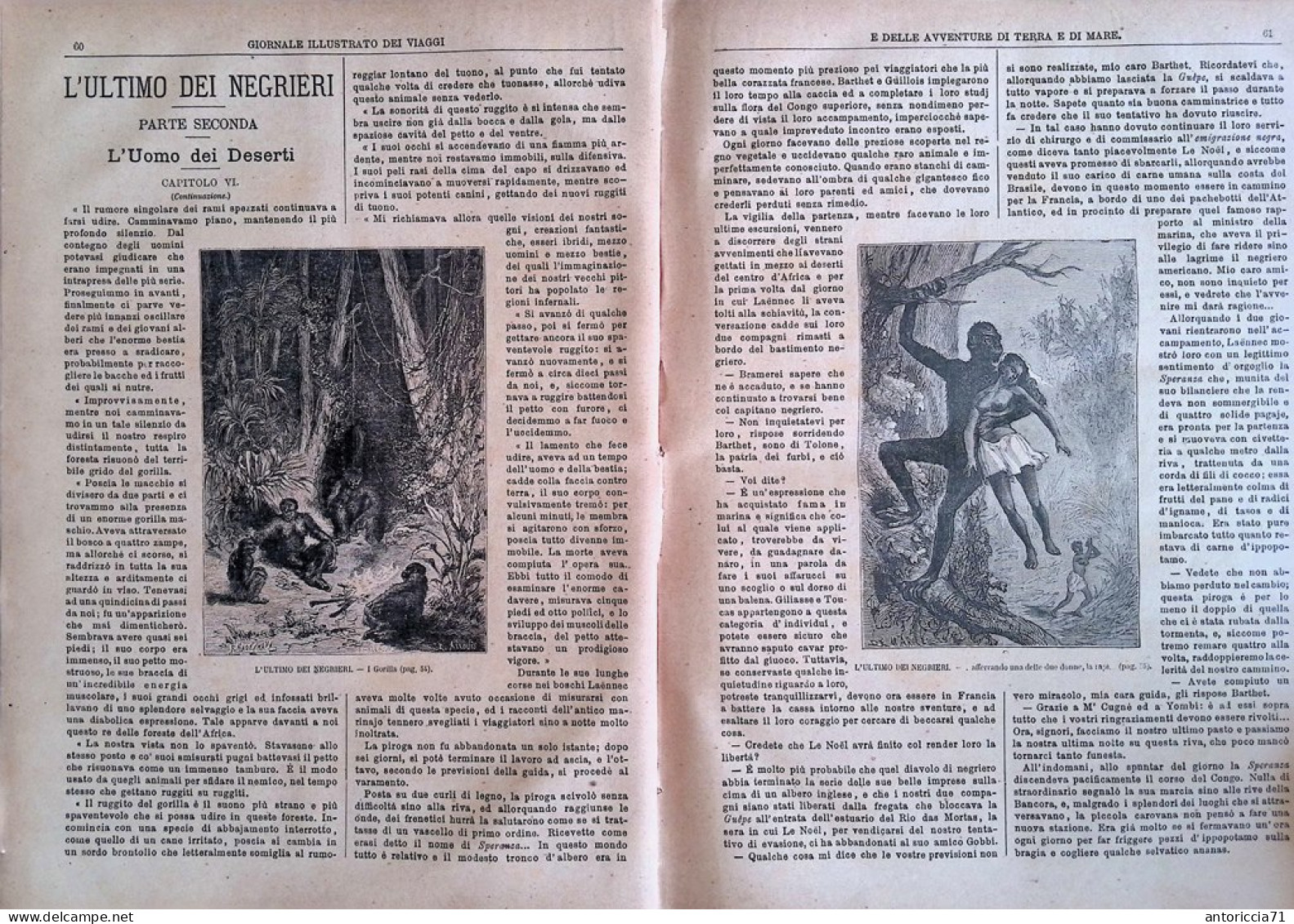 Giornale Illustrato Dei Viaggi 23 Ottobre 1879 Esecuzione New York Australiani - Vor 1900