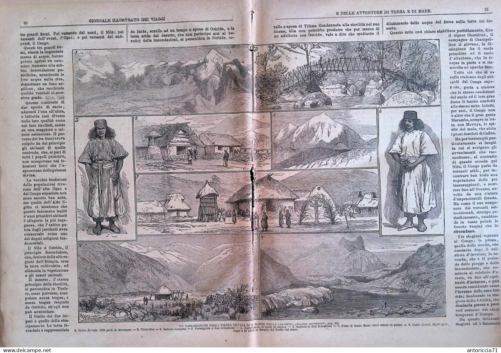 Giornale Illustrato Dei Viaggi 18 Settembre 1879 Morte René Bellot Sierra Nevada - Before 1900