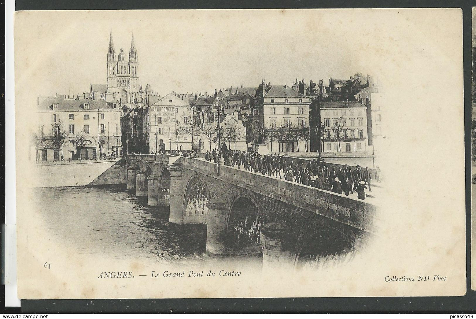 Maine Et Loire , Angers , Le Grand Pont Du Centre - Angers