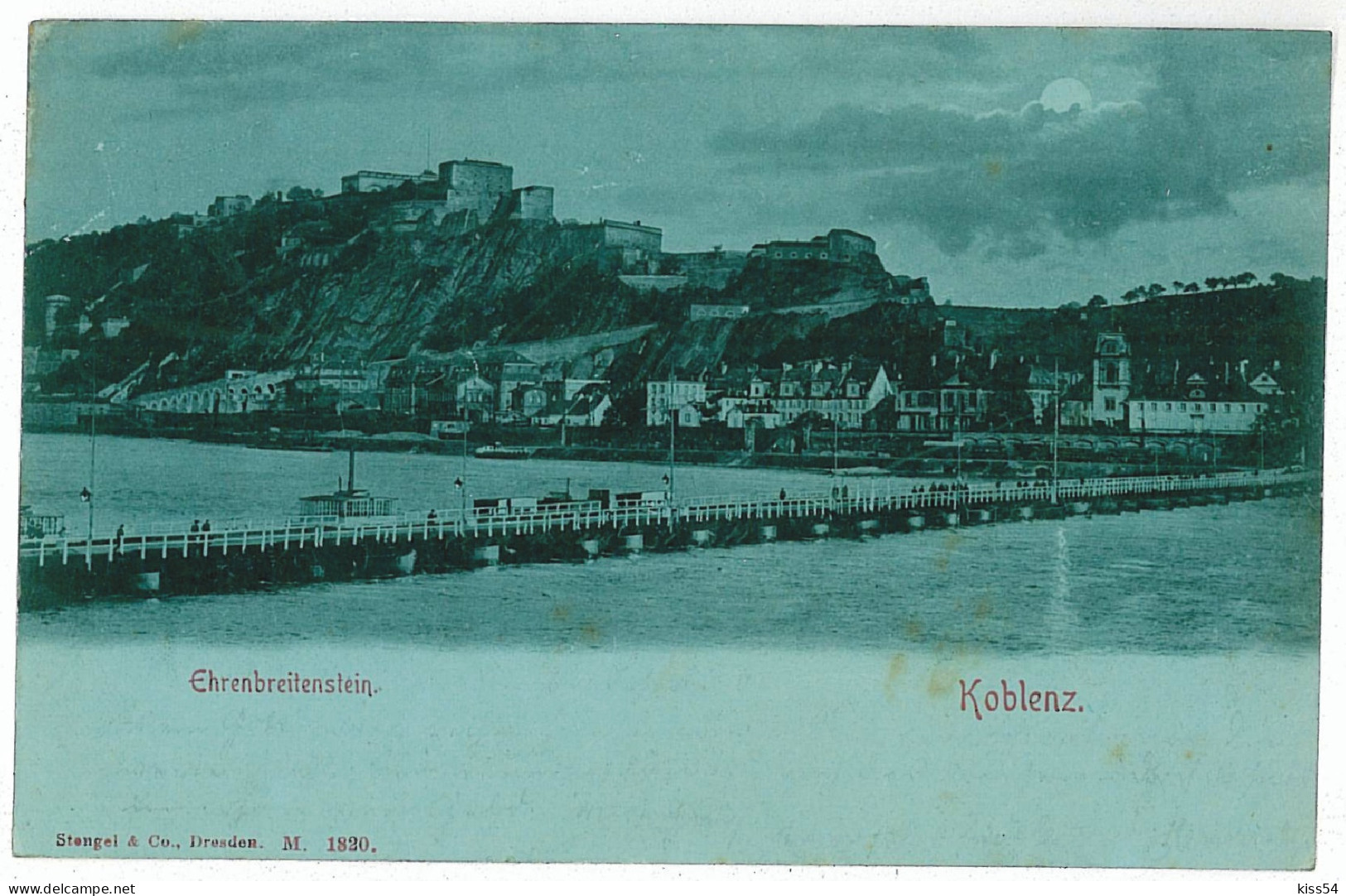 GER 00 - 5724 KOBLENZ, Germany, Litho, Bridge - Old Postcard - Used - 1898 - Koblenz