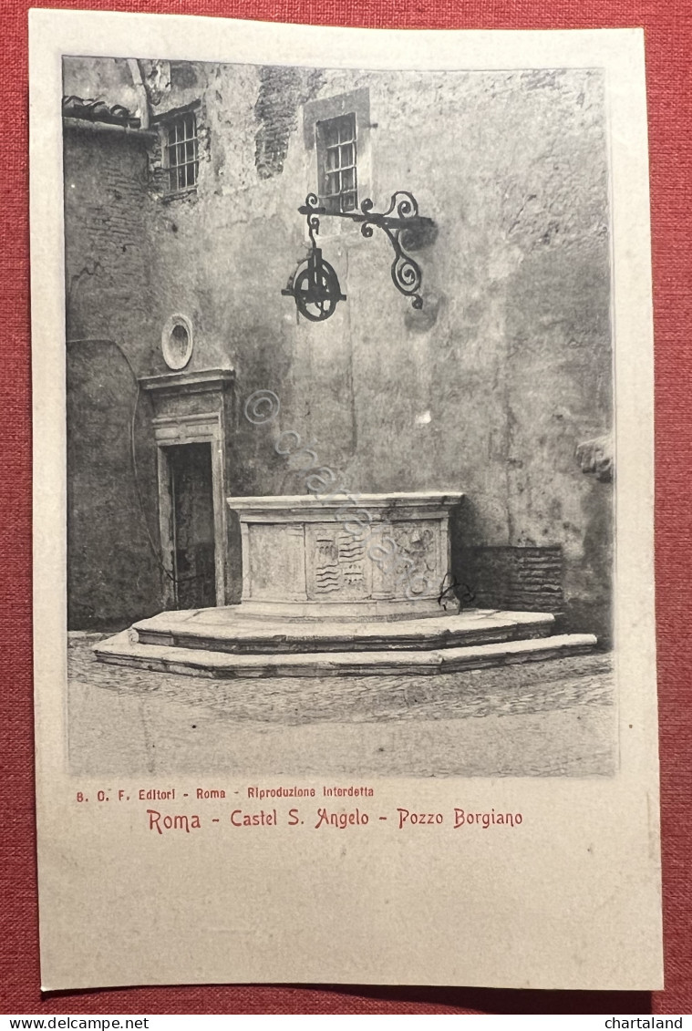 Cartolina - Roma - Castel S. Angelo - Pozzo Borgiano - 1900 Ca. - Otros & Sin Clasificación