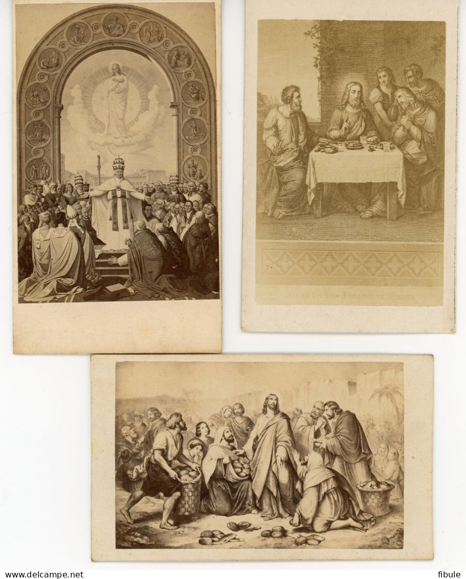 Lot De 3 CV Tableaux Religieux, Photographie De Chardon Jeune - Europe