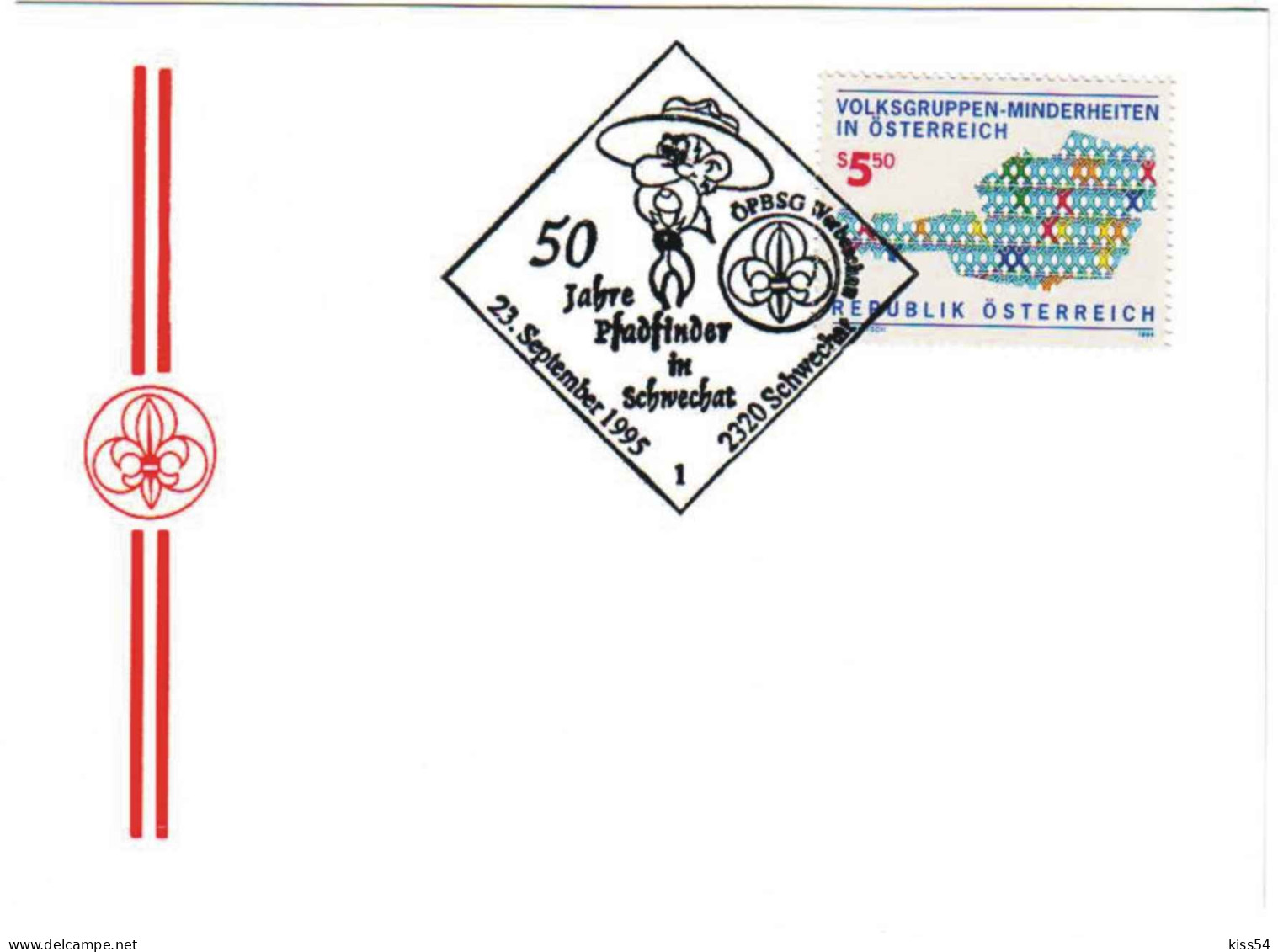 SC 45 - 289 Scout, AUSTRIA - Cover - Used - 1995 - Covers & Documents