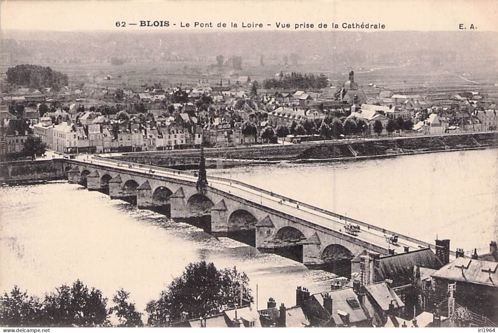 BLOIS LE PONT DE LA LOIRE VUE PRISE DE LA CATHEDRALE - Blois