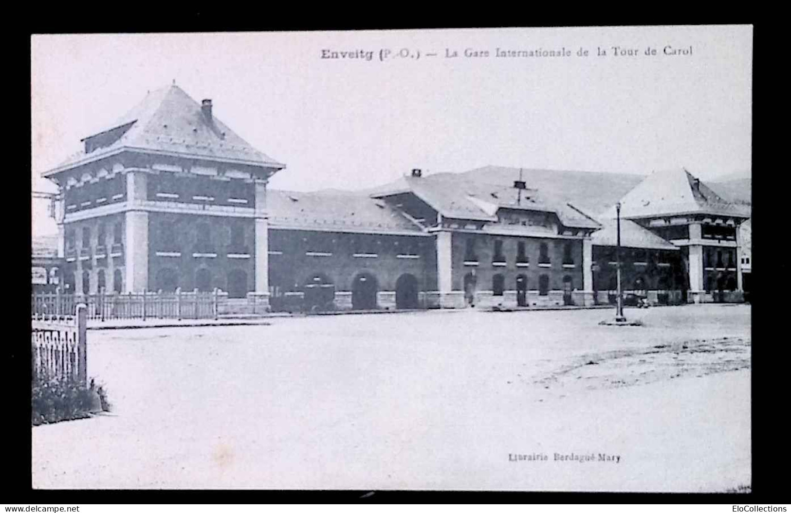 Cp, Chemin De Fer, La Gare Internationale De La Tour De Carol, 66, Vierge - Bahnhöfe Ohne Züge