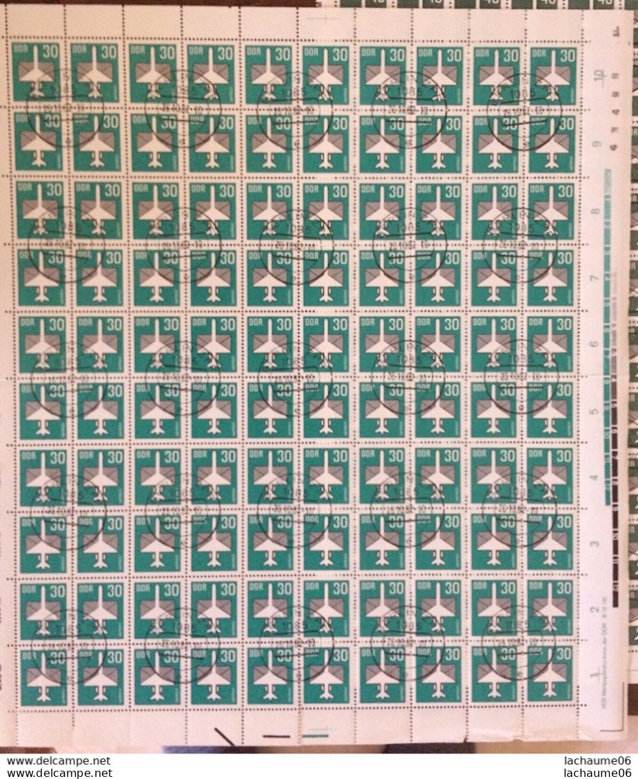 DDR- PA N°8/13 En Feuilles De 100 -TB - Used Stamps