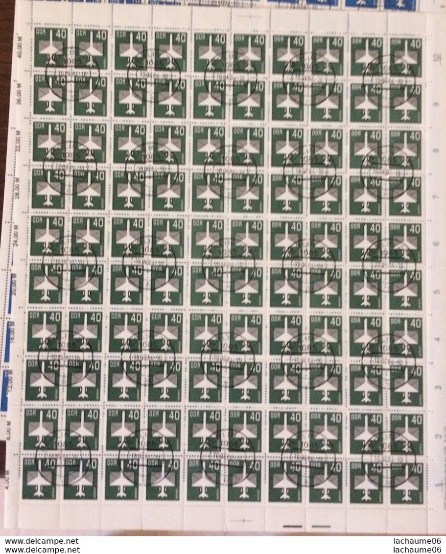 DDR- PA N°8/13 En Feuilles De 100 -TB - Used Stamps