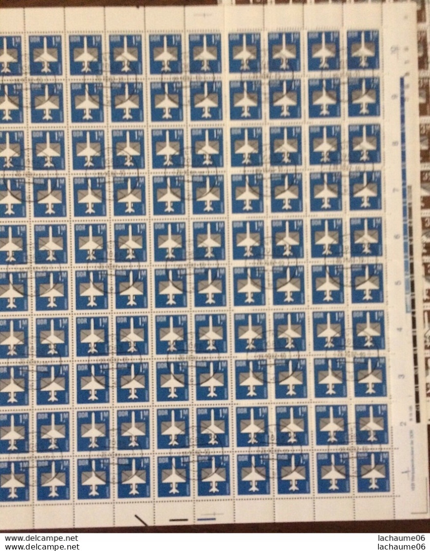DDR- PA N°8/13 En Feuilles De 100 -TB - Used Stamps