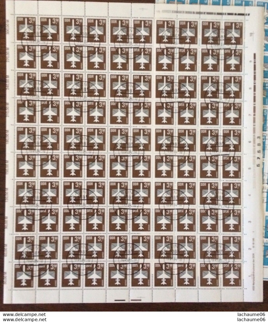 DDR- PA N°8/13 En Feuilles De 100 -TB - Used Stamps