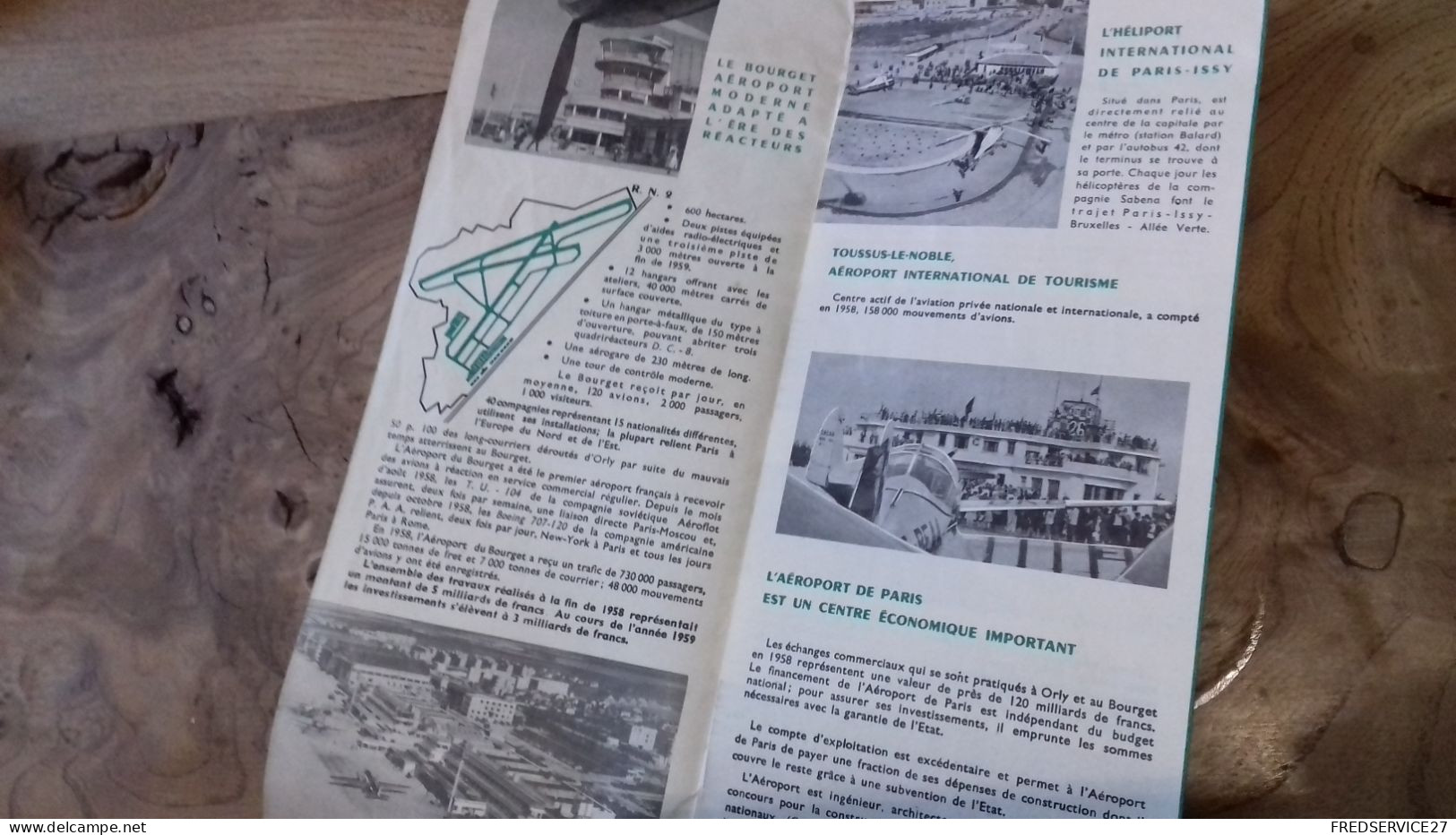 236/ AEROPORT DE PARIS CARREFOUR DU MONDE 1959 - Tourism Brochures