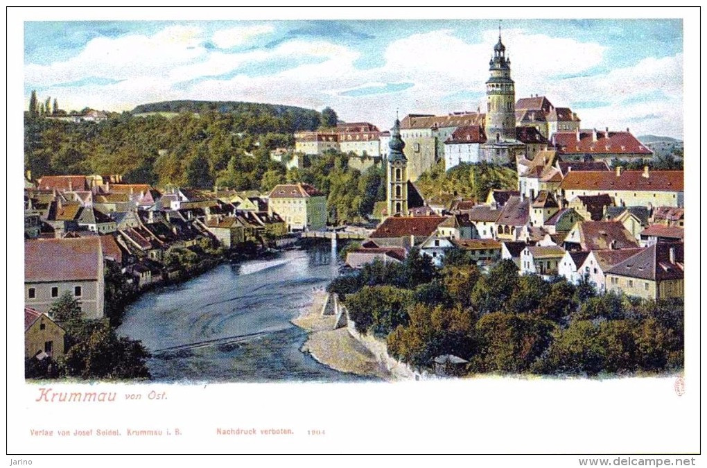 Esky Krumlov 1904, Kreis - Okres:  Litho,reproduction, Tschechische Republik - Tschechische Republik