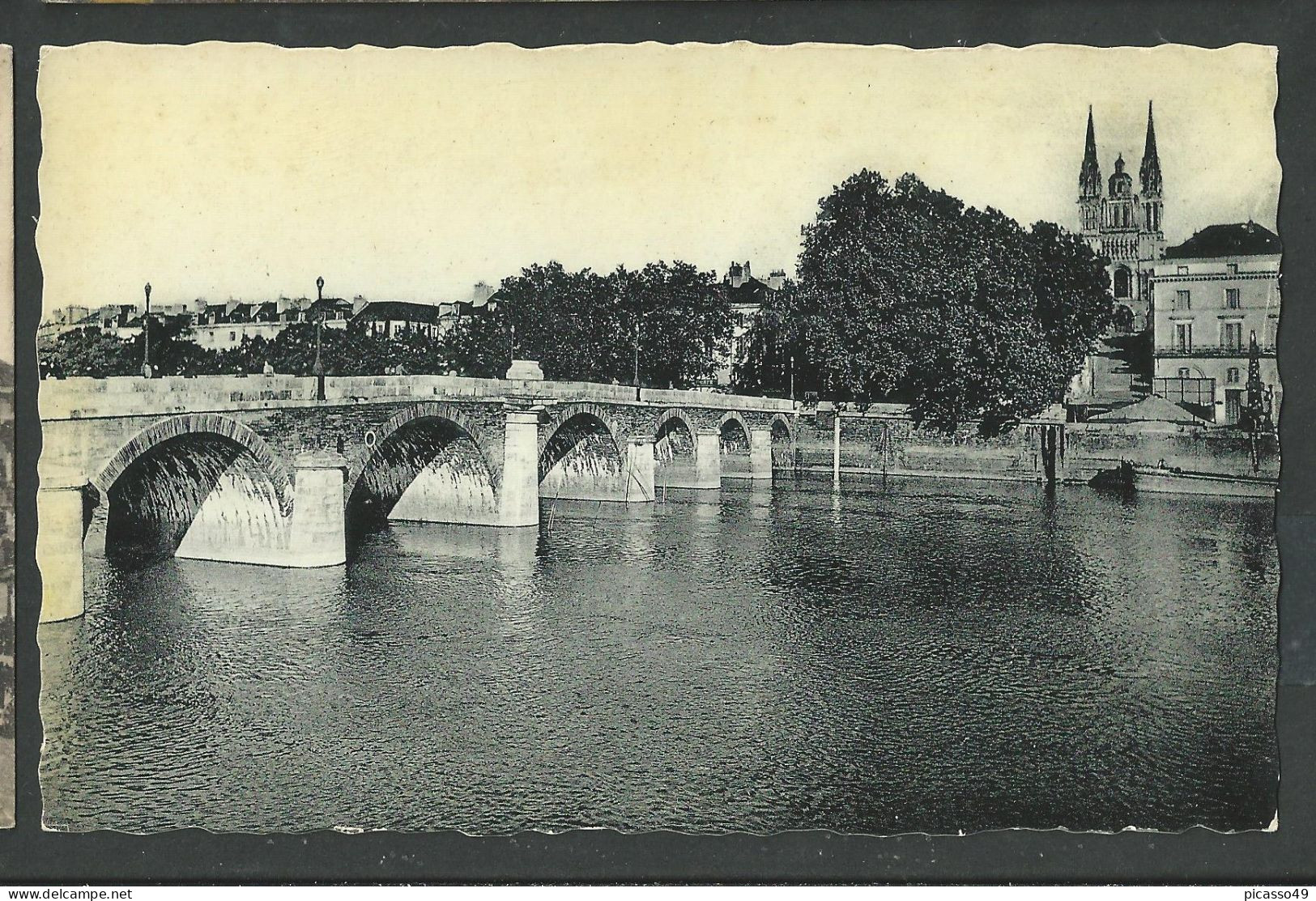 Maine Et Loire , Angers ,  Le Grand Pont Et La Cathédrale - Angers