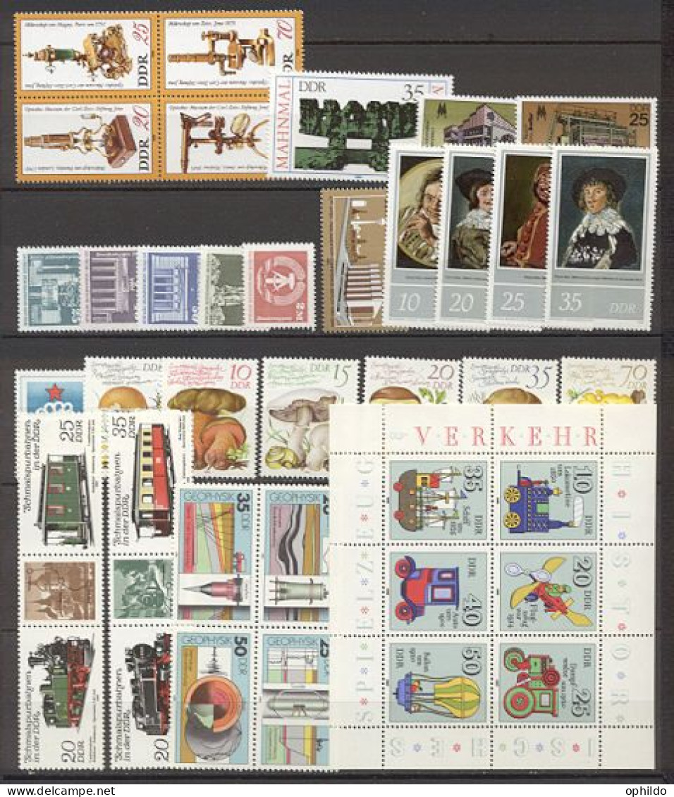 RDA / DDR   Année Complete   1980  * *   TB    - Unused Stamps