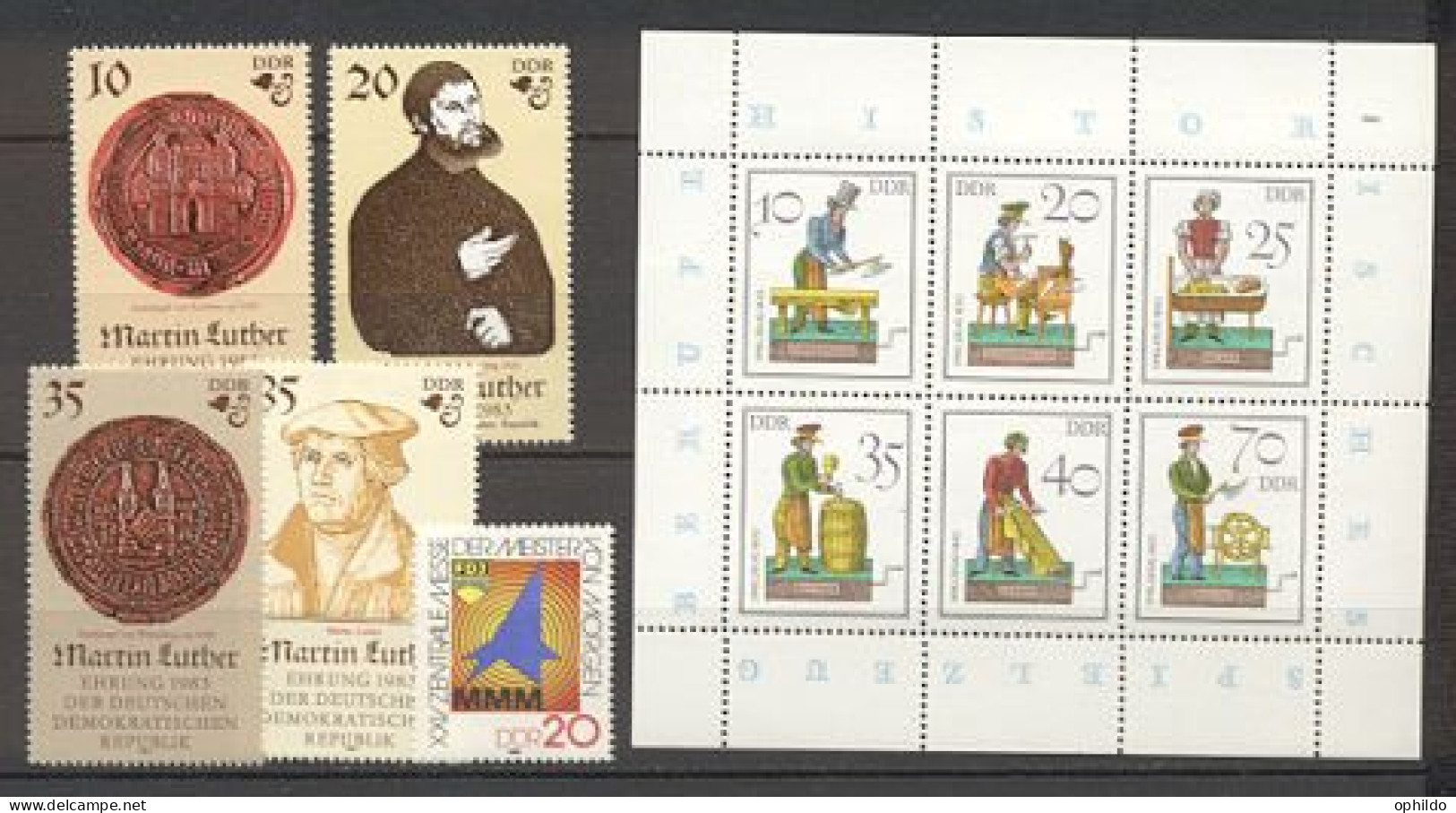 RDA / DDR   Année Complete   1982  * *   TB    - Unused Stamps