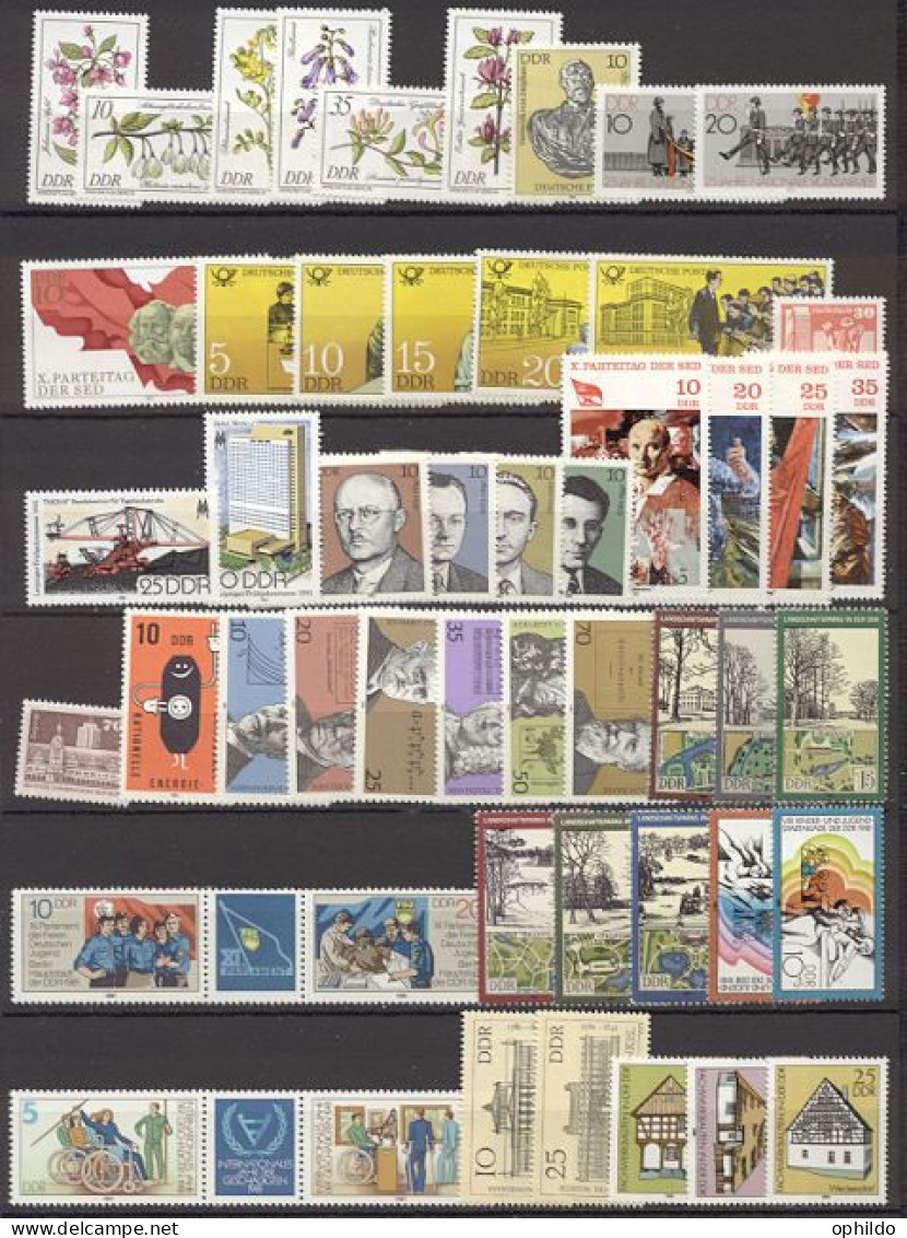 RDA / DDR   Année Complete   1981  * *   TB    - Unused Stamps