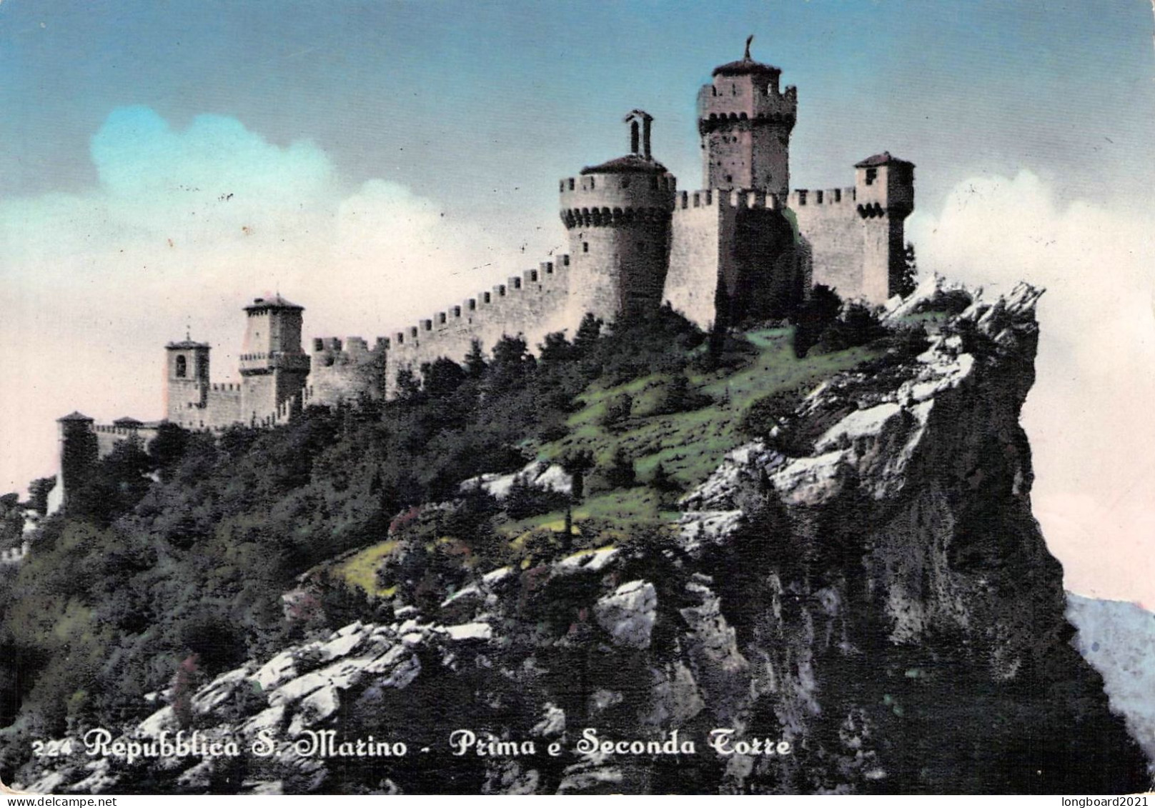 SAN MARINO - PICTURE POSTCARD 1958 - LINUM/DE / 7012 - Brieven En Documenten