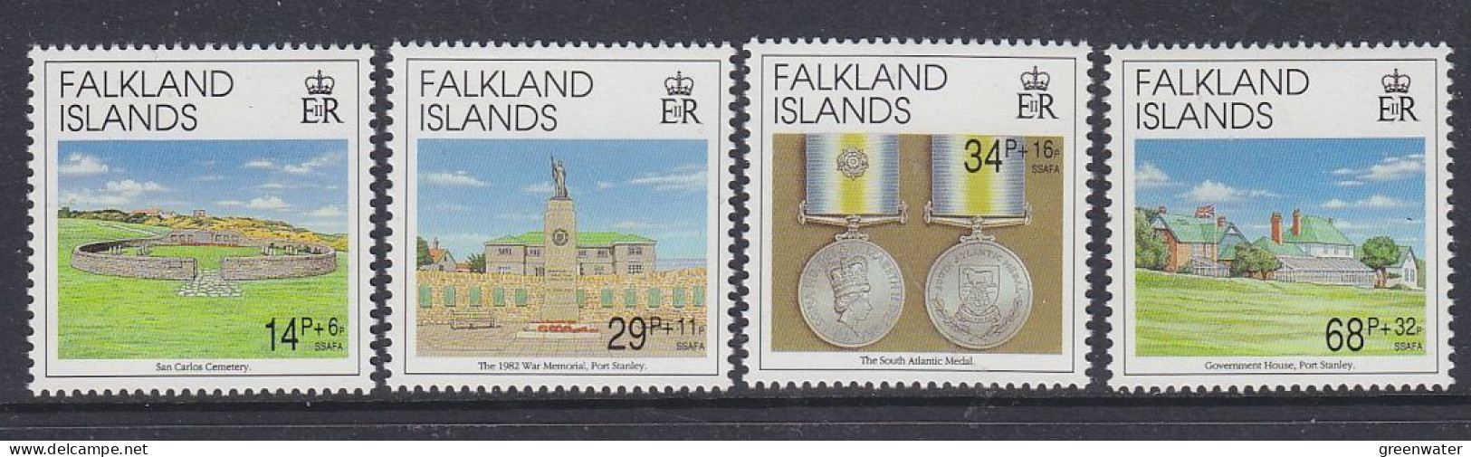 Falkland Islands 1992 Liberation Of The Falkland Islands 4v ** Mnh (59683A) - Falklandinseln