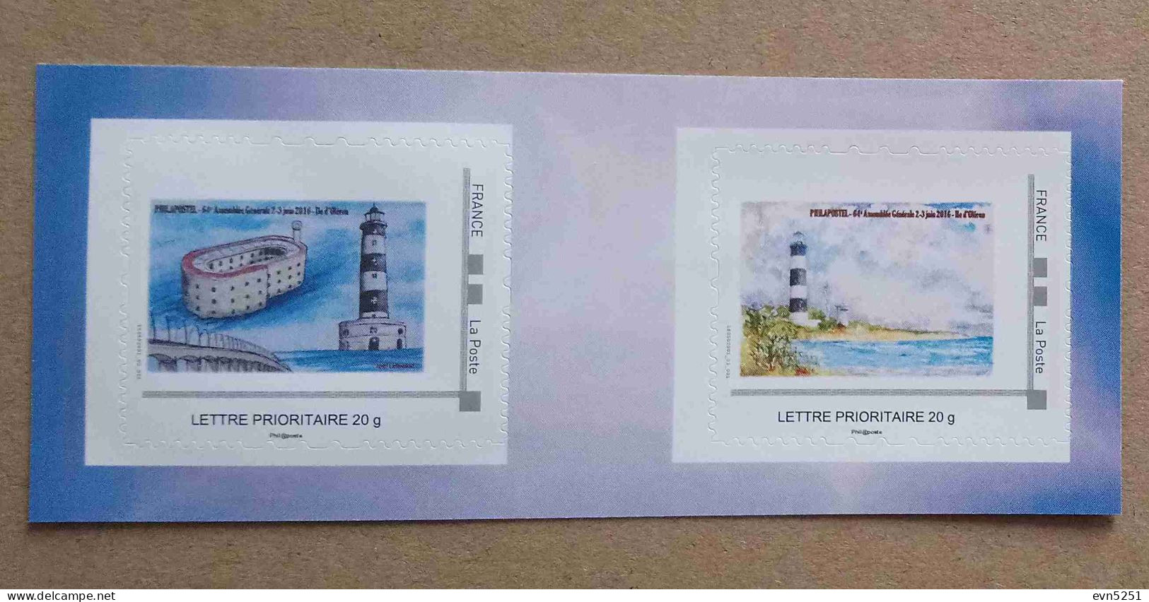 A4-89/COL-08b : Île D'Oléron - Pont, Phare, Fort Boyard (autocollants / Autoadhésifs) - Unused Stamps