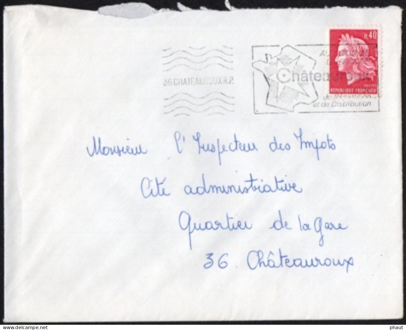 Sécap Type MONTARGIS CHATEAUROUX RP Sur Lettre - 1961-....