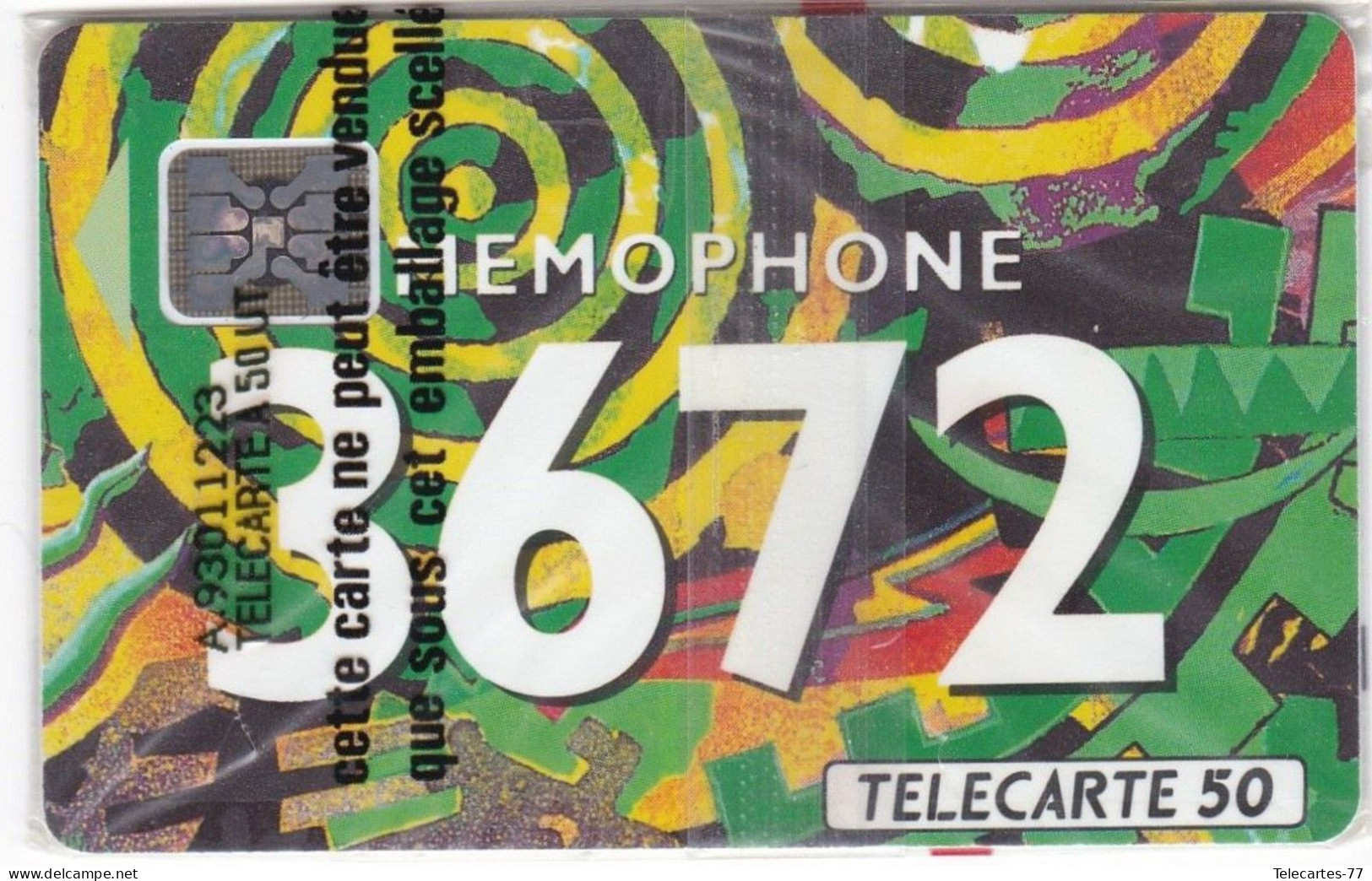 F295a-36.72 Blanc MEMOPHONE SPIRALE N° Rouge Neuve Sous Blister-50u-SC4-10/92 - 1992