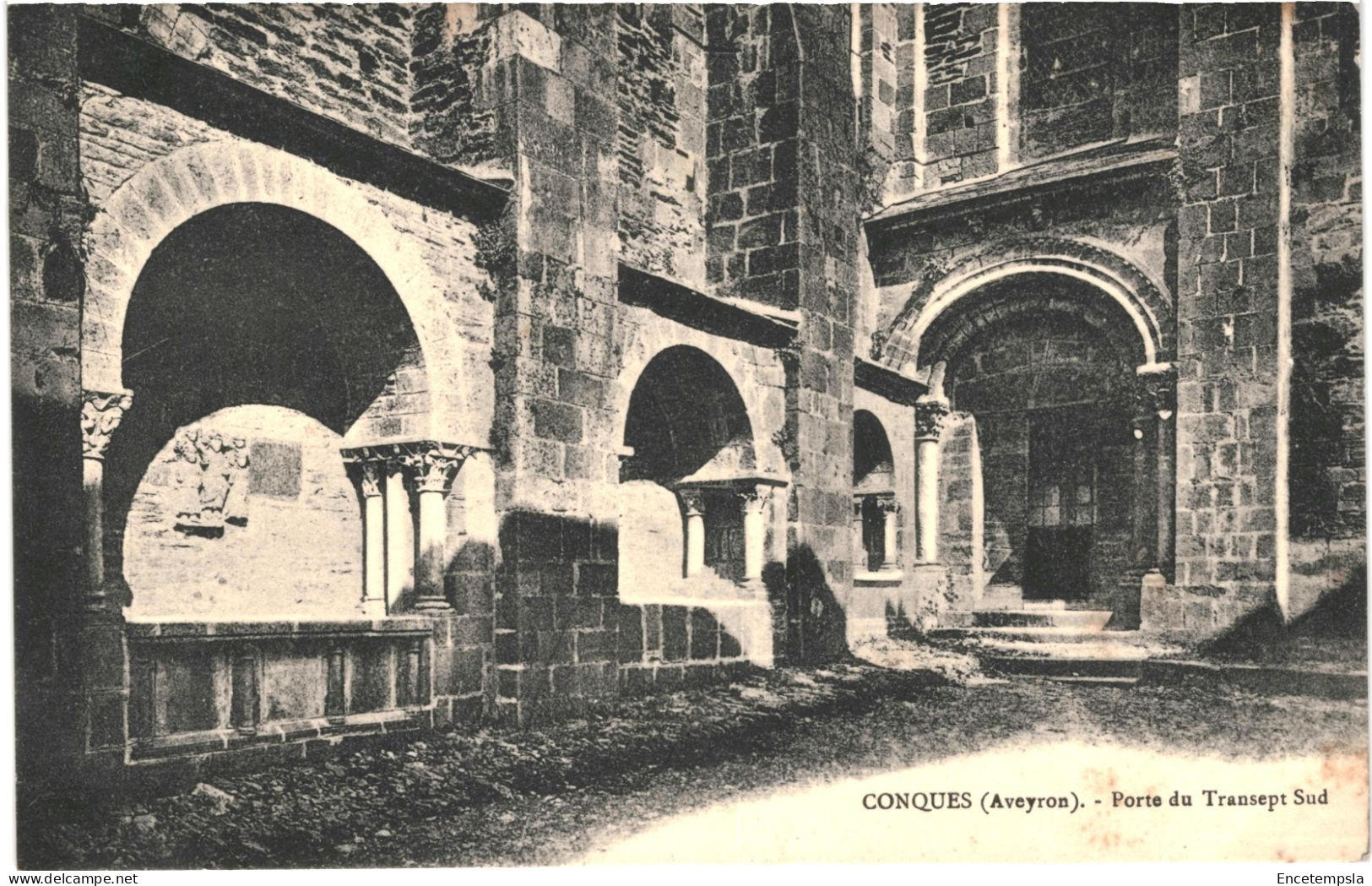 CPA Carte Postale France  Conques Porte Du Transept Sud 1914  VM80144 - Rodez