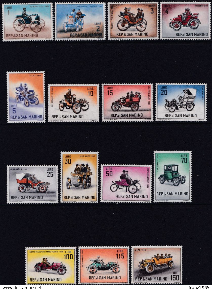 Automobiles - 1962 - Nuovi