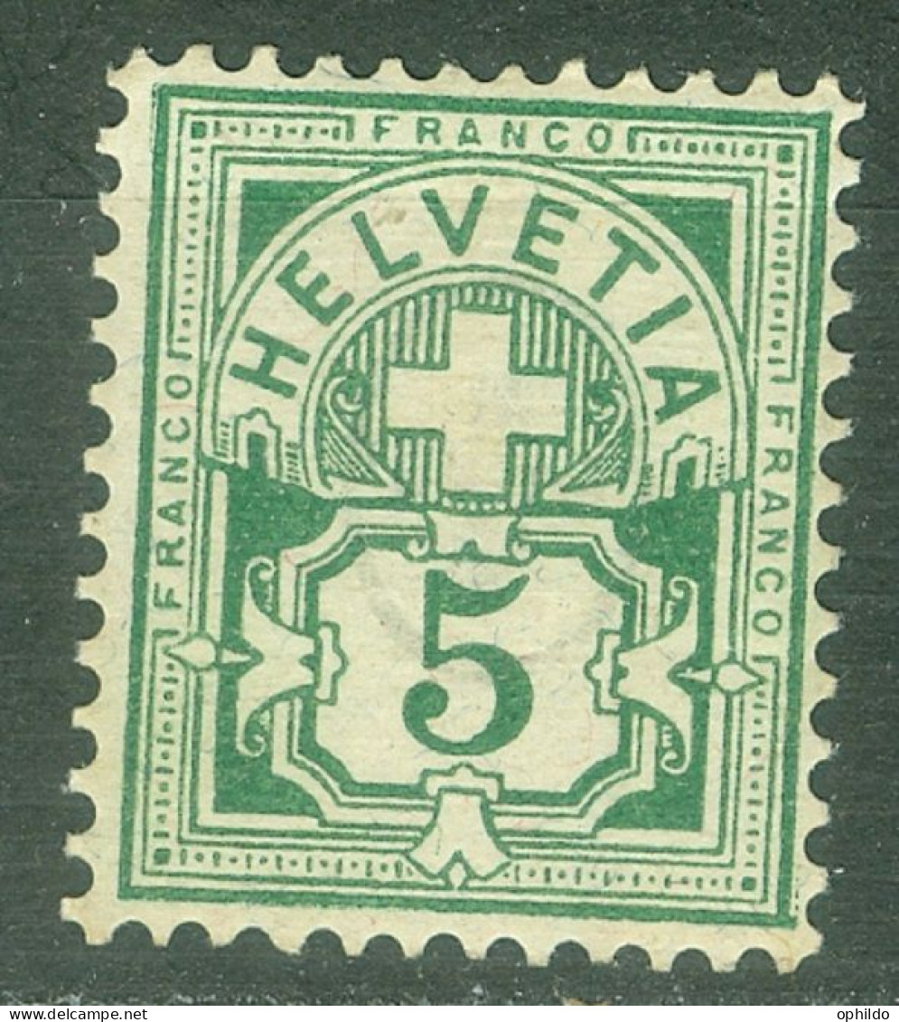 Suisse Yvert 66 Ou Zum 65 B * TB Tres Frais Avec Toute Petite Trace Charniere - Unused Stamps