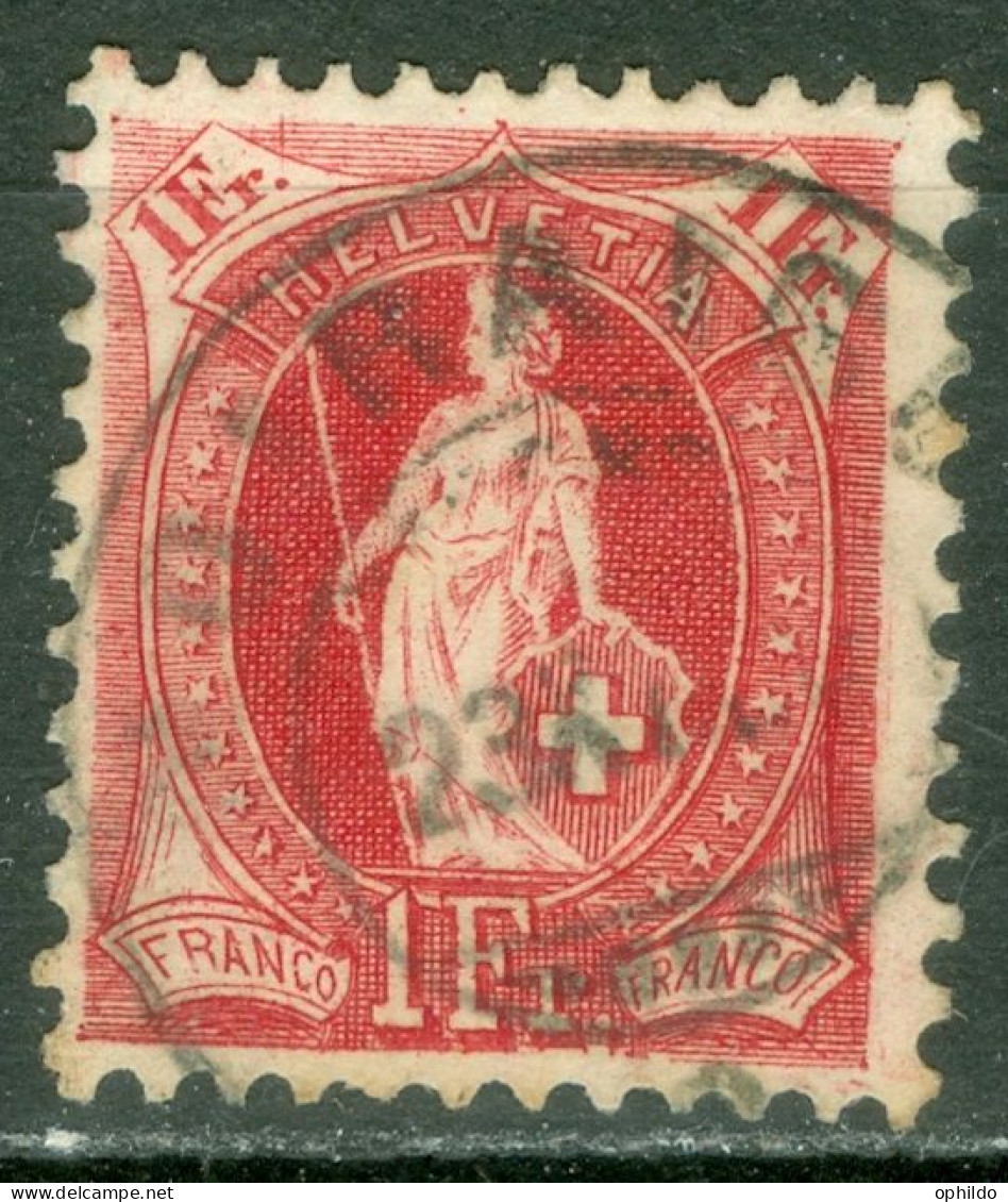 Suisse Zum 75 D Ob TB - Used Stamps