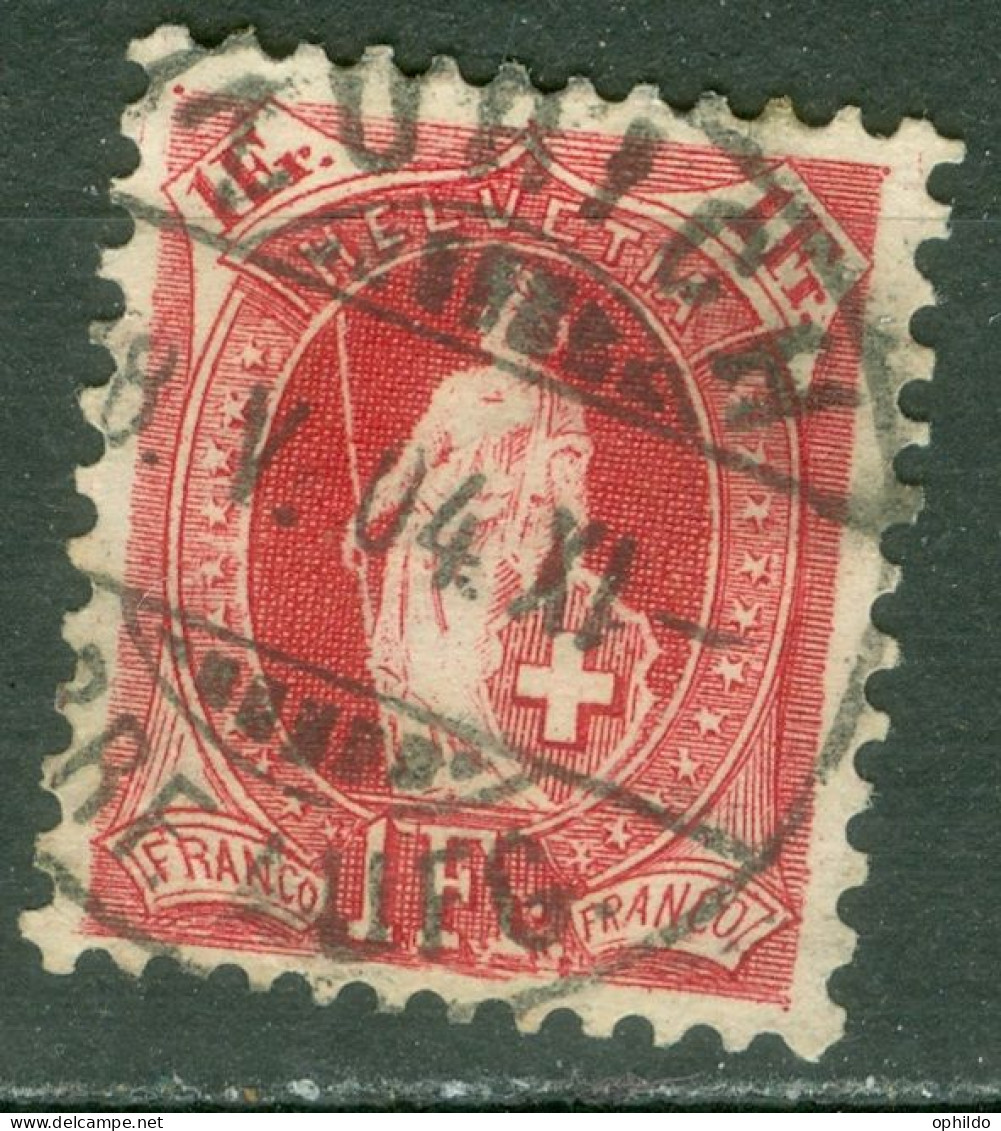 Suisse Zum 75 D Ob Second Choix - Used Stamps